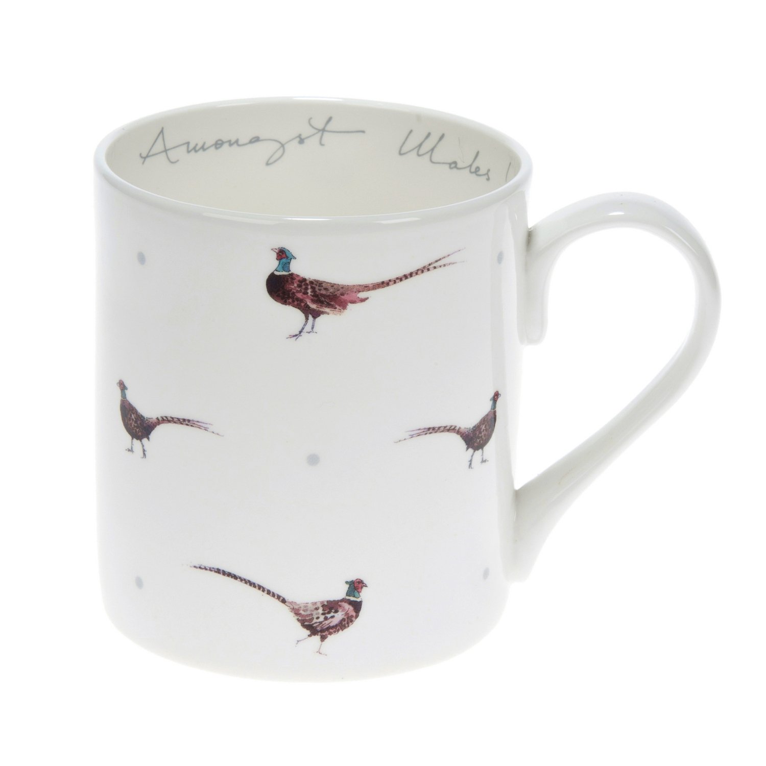 Sophie Allport 'Amongst Males!' Pheasant & Dot Mug - Large 425ml