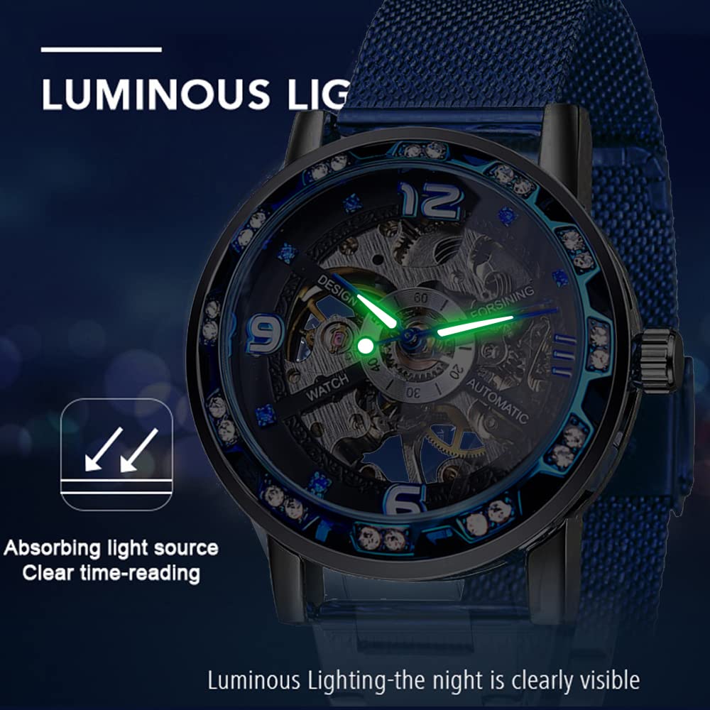 Marca de lujo para hombre relojes de acero inoxidable calendario pantalla mecánico reloj automático para hombres