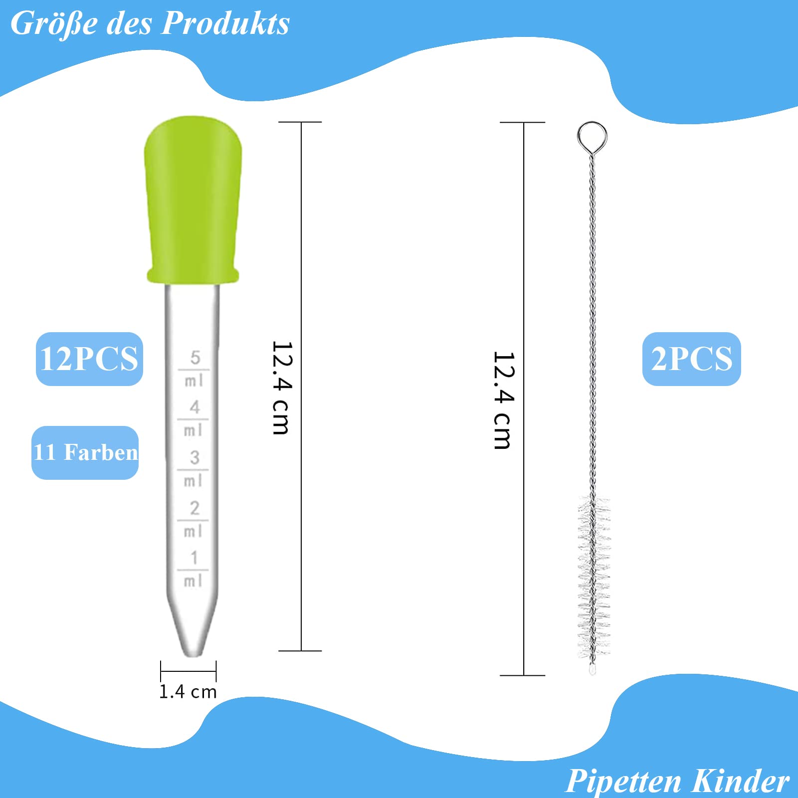 Pack Of 8 Pipettes 5 Ml Pipettes Plastic Dropper Pipette Children Transparent Pipette Transparent Plastic Pipettes Drop Tip For Candy Moulds Feeder Rubber Moulds Crafts