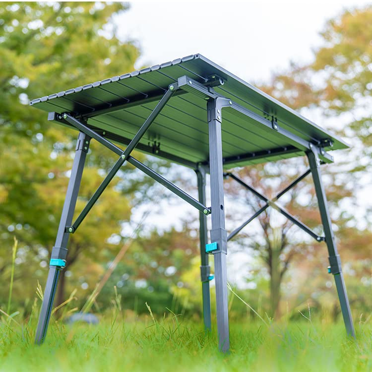 Amazon | Kaitou アウトドア テーブル 折りたたみ アルミ ロール 天板