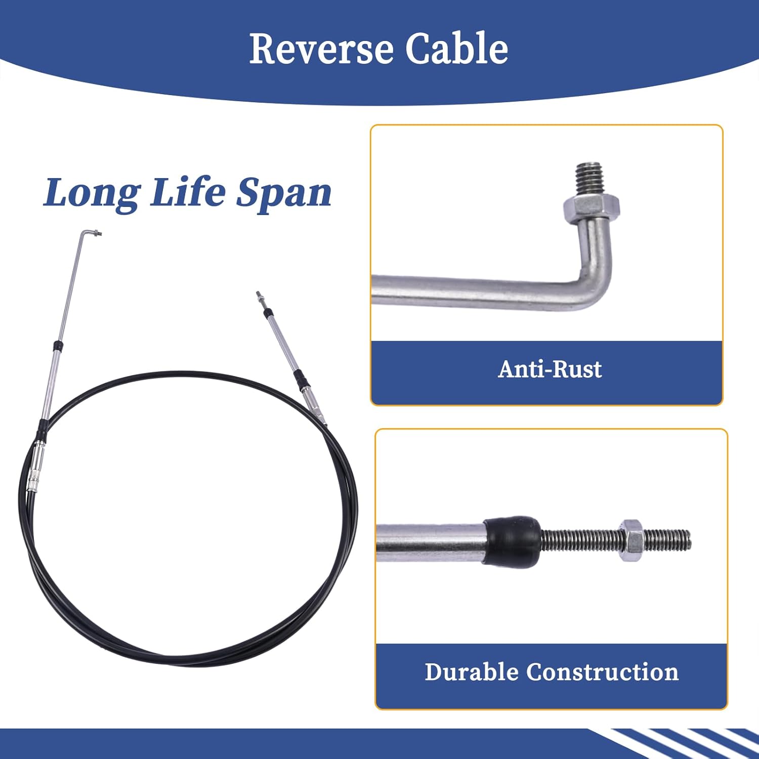 Reverse Cable 277000948 268000039 268000030 268000020 Compatible with Sea Doo GTX 4-Tec DI RXT 2002 2003 2004 2005 2006 2007 2008 2009