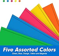 Vista 5 de Carpetas de dos bolsillos, paquete de 100 unidades, dos bolsillos con puntas, carpetas de 3 puntas para papel tamaño carta, carpetas de archivos