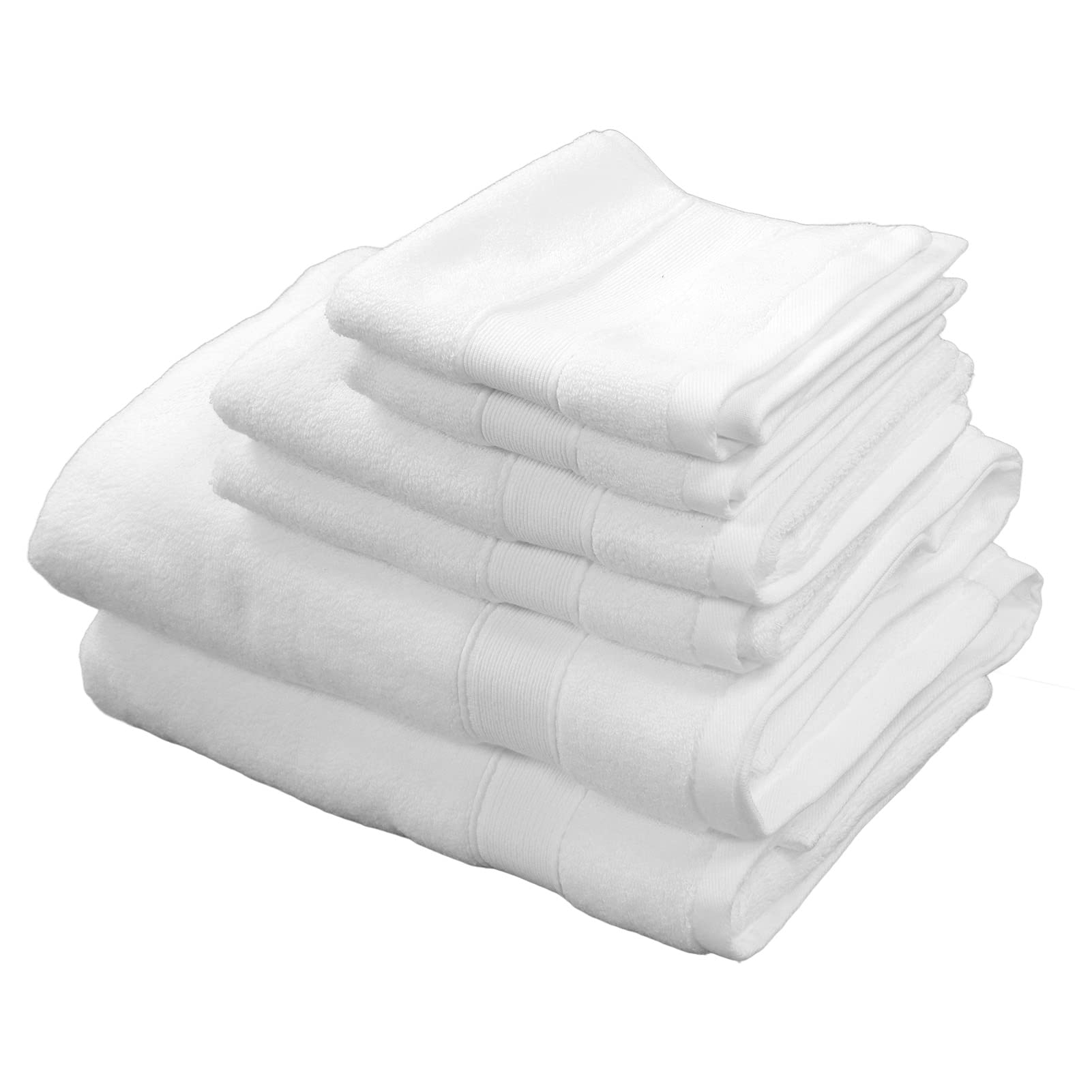 Srliya Asciugamani da Bagno in Morbido Cotone Felpato per Uso Domestico in Dormitorio, Set da 6 Pezzi per un Buon Assorbimento, Set di Asciugamani da Bagno in Cotone per la Famiglia, 3 Misure