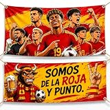 Decoración 2026 Mundial Pancarta Personalizada, Fútbol Copa del Mundo España Animación Accesorios, Pancarta para Fiestas, Bares y Partidos de Fútbol (99x46cm)