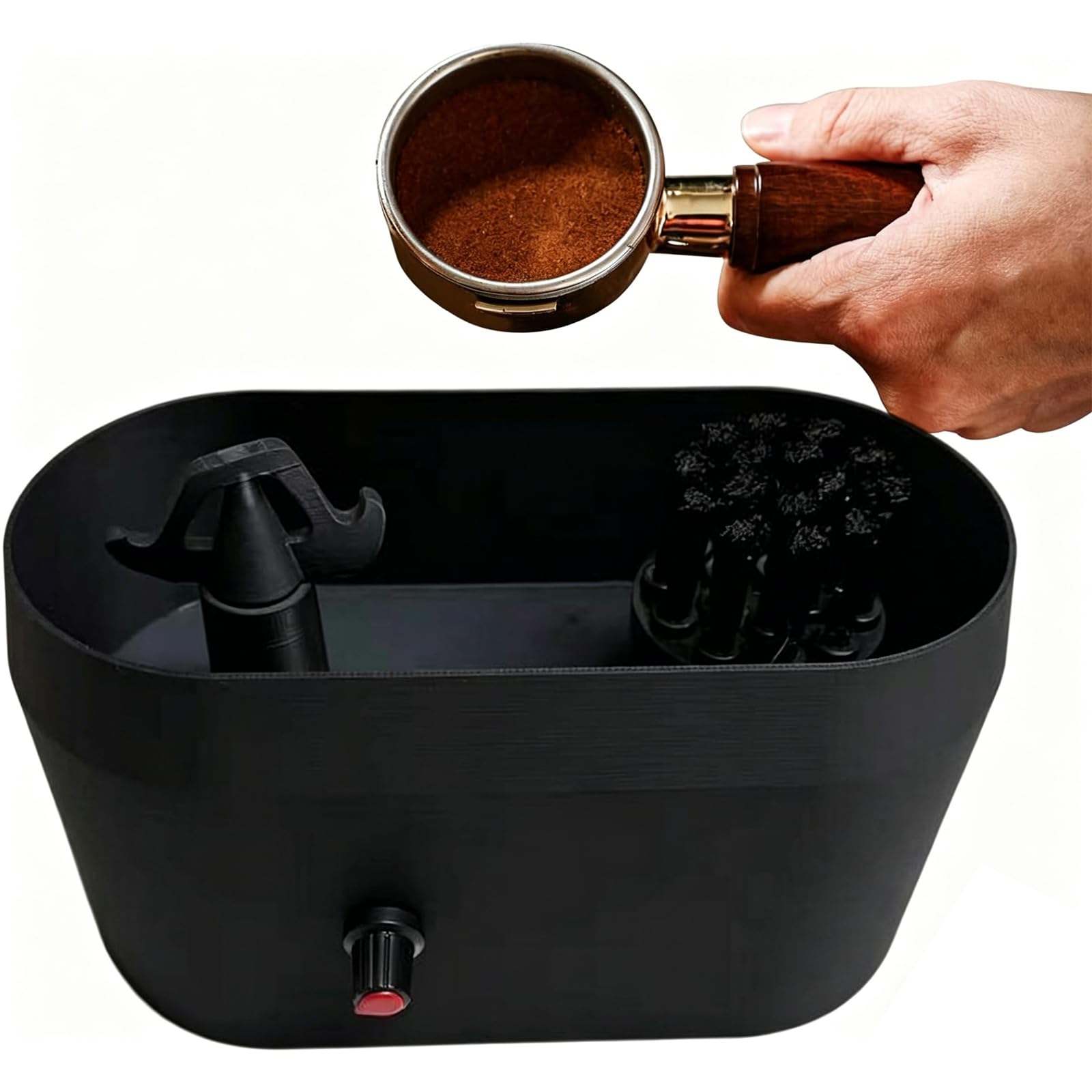 Nettoyant électrique espresso élimine le marc incrusté sans effort