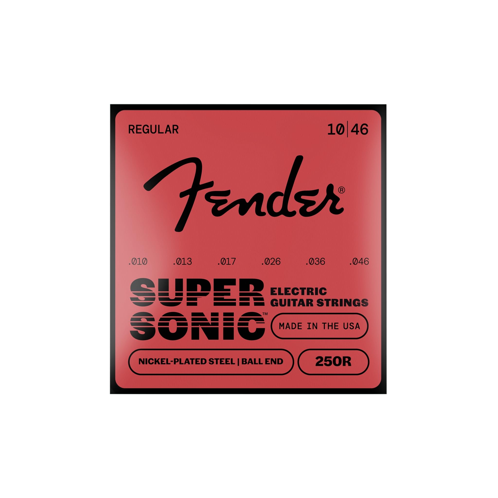 Fender Super 250 String Set - 250R (010/046) - Nickel-Plated Steel - Ball Ends