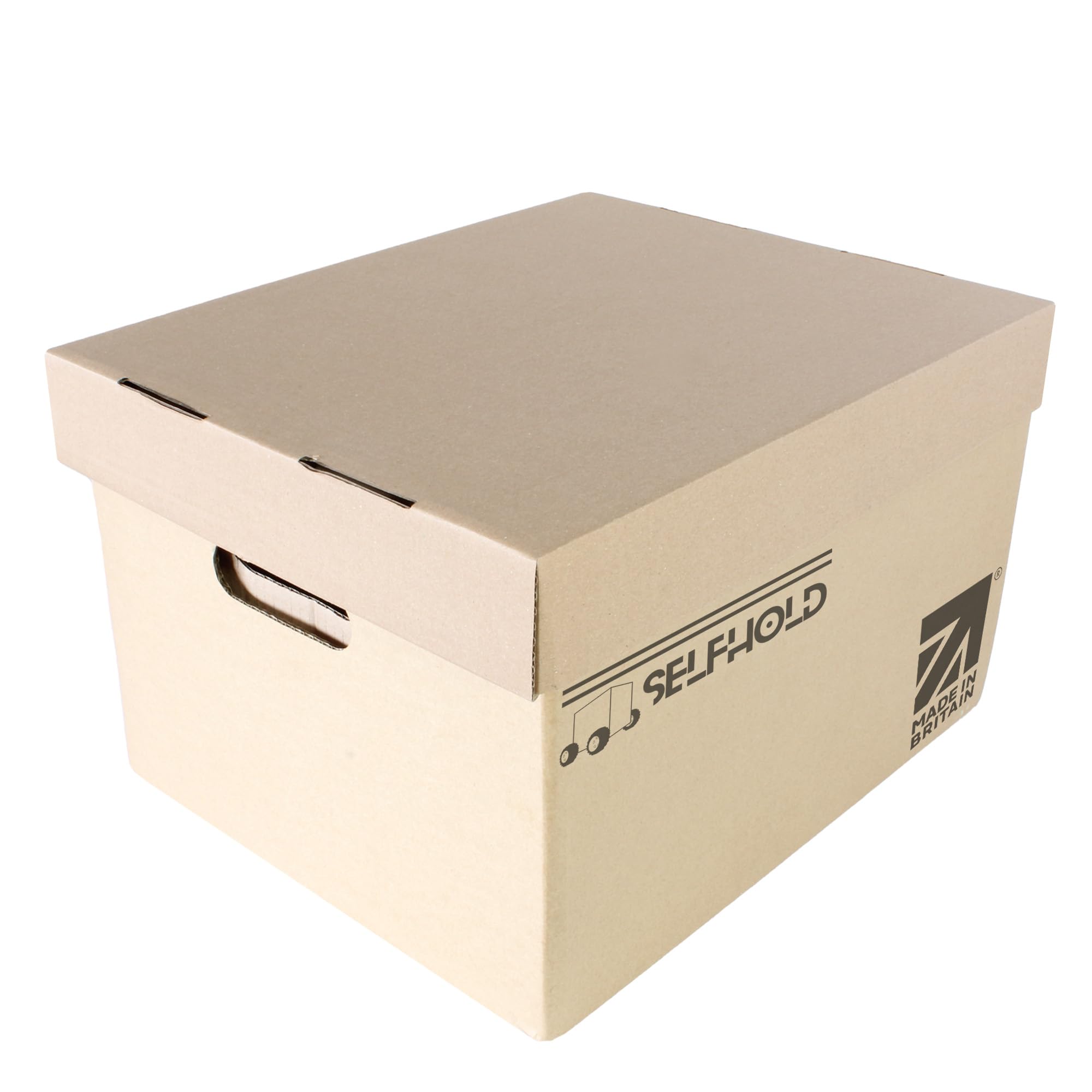 SelfHold 394mm x 310mm x 243mm Large Cardboard Archive Box (Pack of 5)