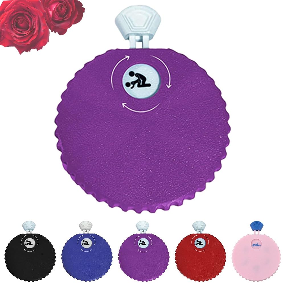 Gioco di Roulette per Coppie, Dadi Intimi per Serate Romantiche, Giocattolo per Adulti Stampato in 3D, Selettore Posizioni Divertente per Aumentare la Connessione(Purple)