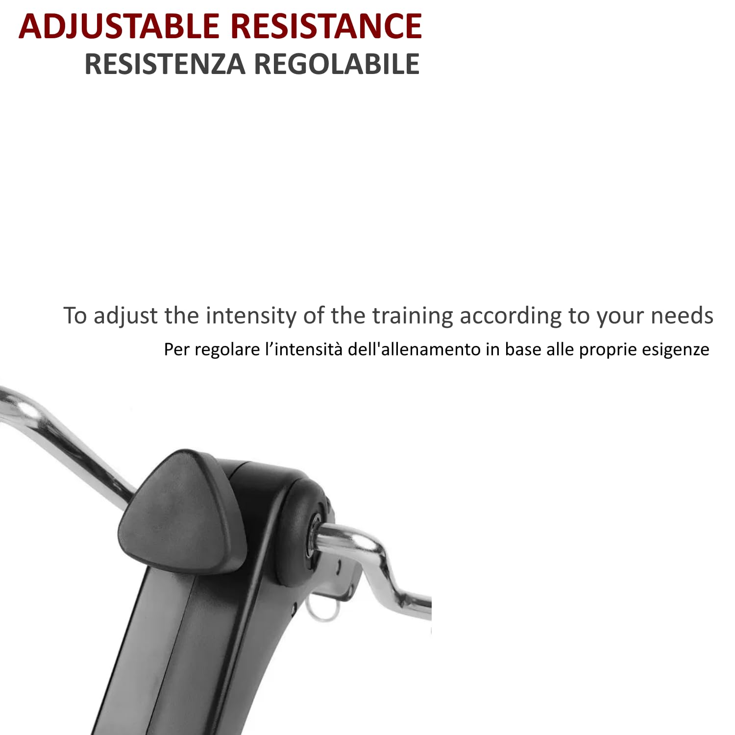 FFitness Cyclette Pedaliera Mini Bike per Riabilitazione Motoria Monitor LCD Resistenza Regolabile Pieghevole Allenamento Gambe e Braccia