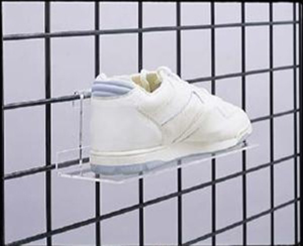 Gridwall Grid Acrylic Shoe Shelves 10
