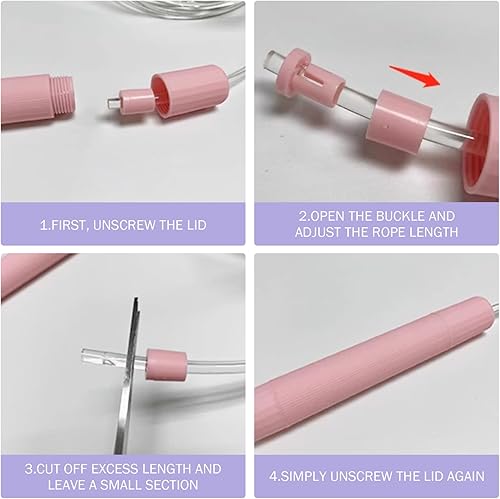 Miniatura 6 de Cuerda de saltar para niños y adultos, cuerda de saltar LED brillante ajustable colorida y luminosa para fitness y entrenamiento