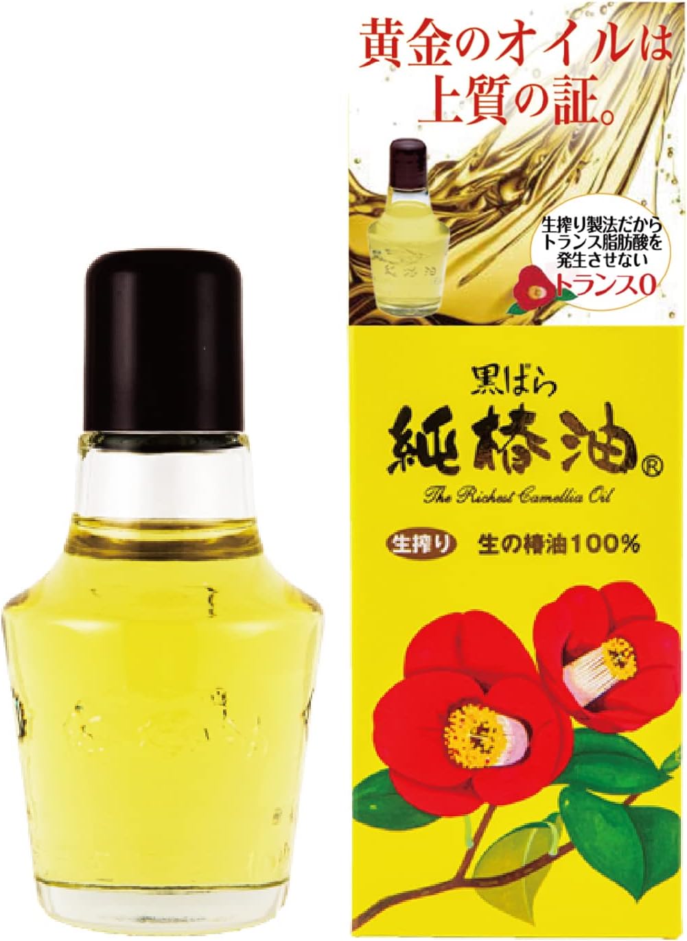 Kurobara Tsubaki oil - 100% Natural Camellia Seed Oil -72ml Japan import