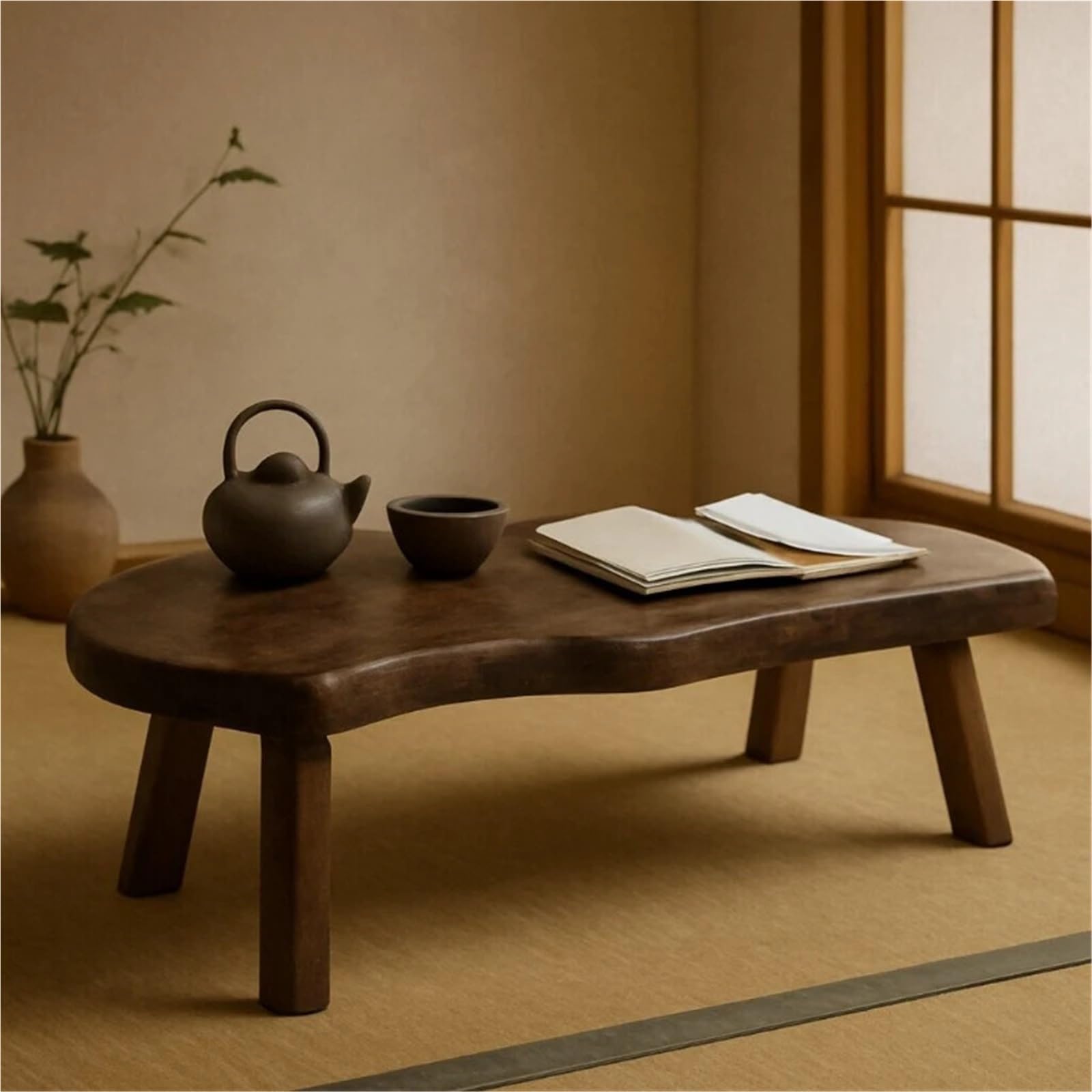 Zafu Meditación Taburete de meditación Madera Maciza, Banco Zapatos Entrada, Silla for arrodillarse, Sentarse(ARC Stool)