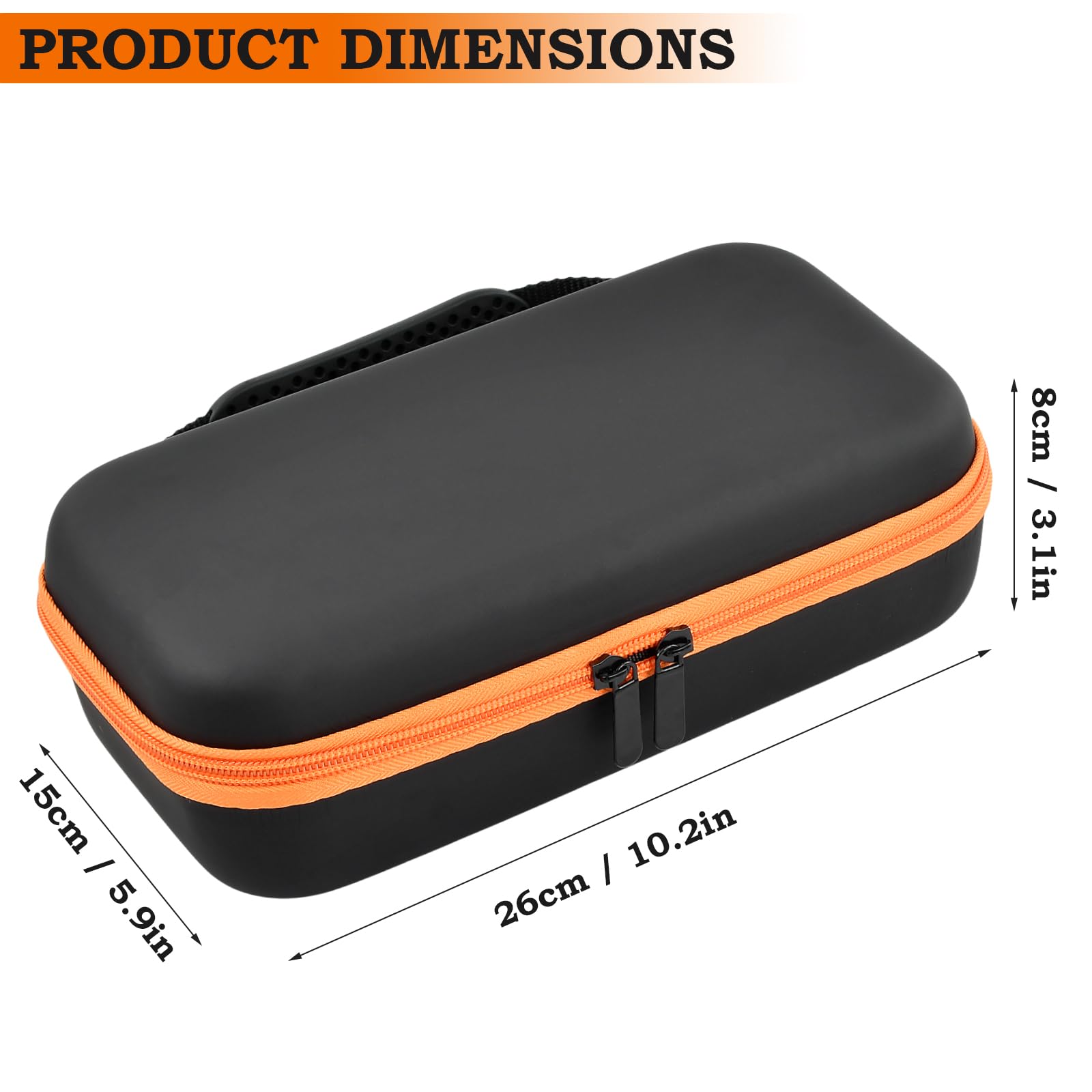 Étui de Microphone Bluetooth, Boîte de Rangement pour Microphone, Étui pour Micro Sans Fil Portable pour Batterie Rechargeable, Récepteur, Adaptateur, Sac de Transport pour Micro(Boîte uniquement)