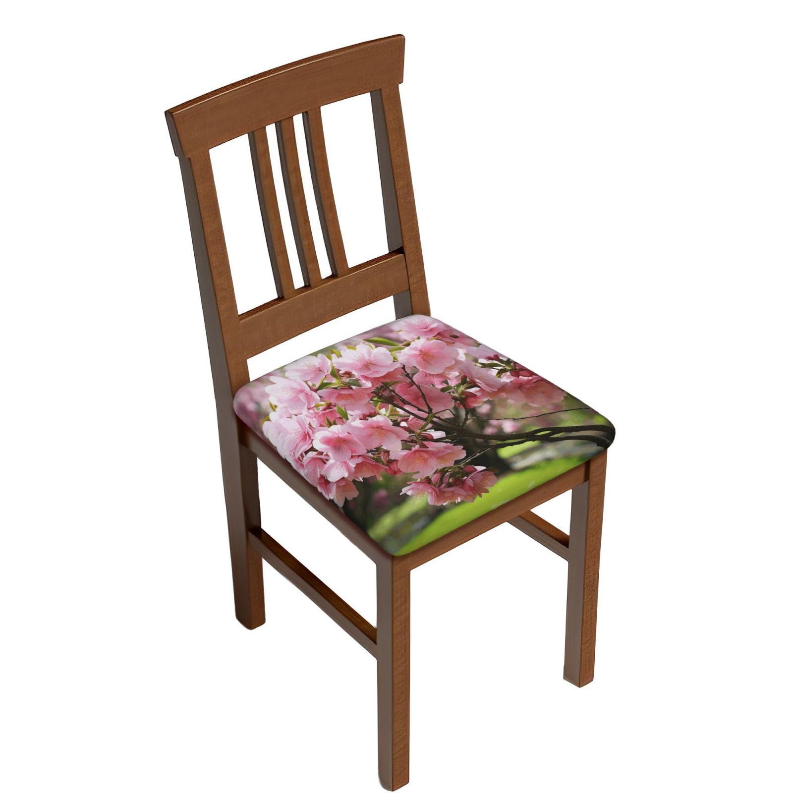 Housses de tabouret de bar lavables et imperméables à fleurs roses lot de 6