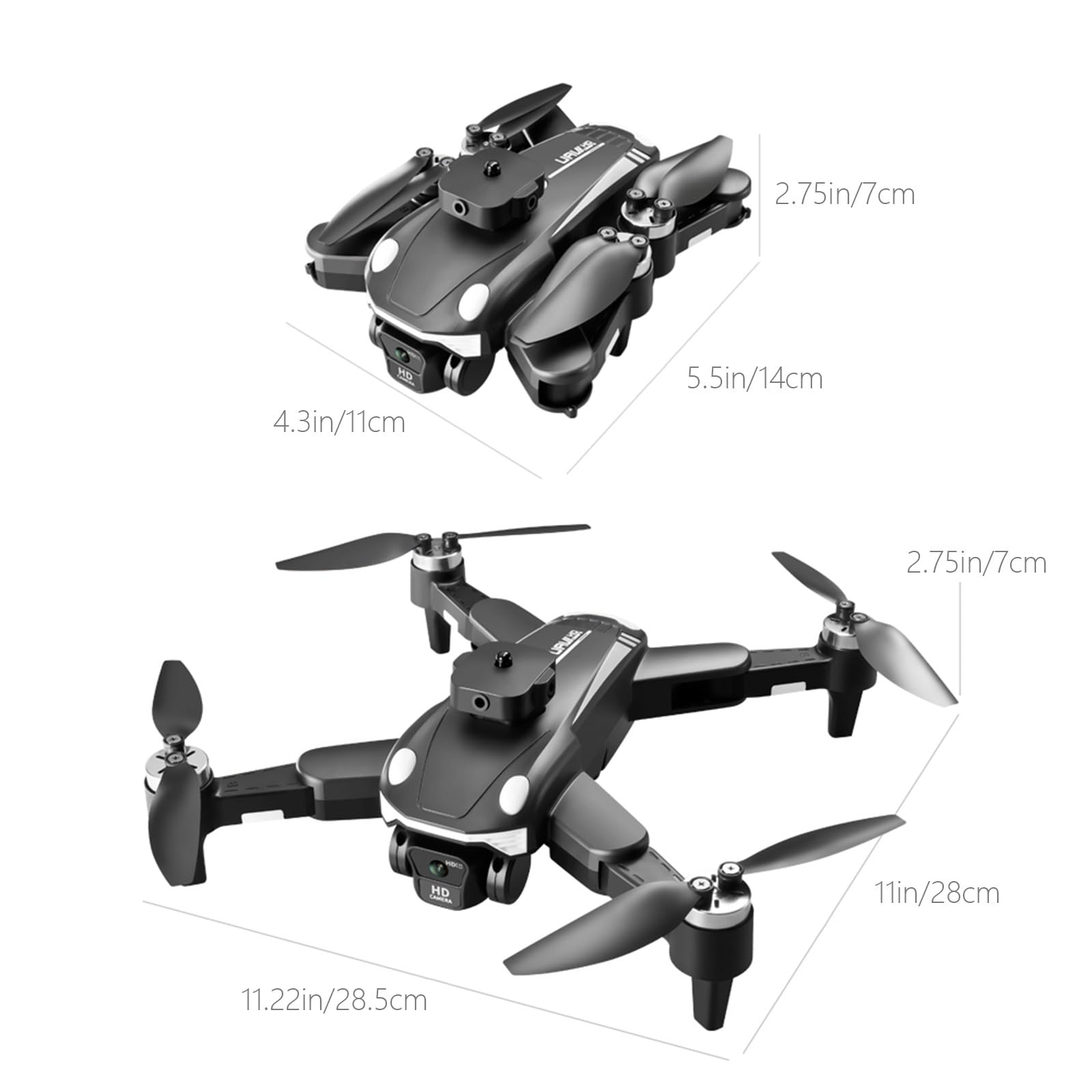 Drone con motore senza spazzole, fotocamera 1080P, quadricottero RC FPV WIFI 2.4G - modalità senza testa, seguimi, mantenimento 'altitudine, ribaltamenti a 360°, evitamento degli ostacoli, obiettivo g