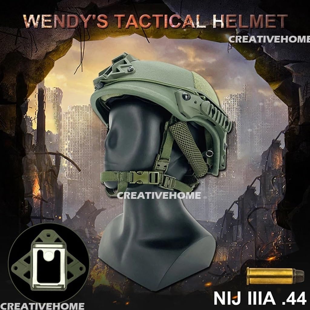 NIJ-Ⅲa 実物防弾ヘルメット、55㎝～62㎝/OD、タクティカルヘルメット