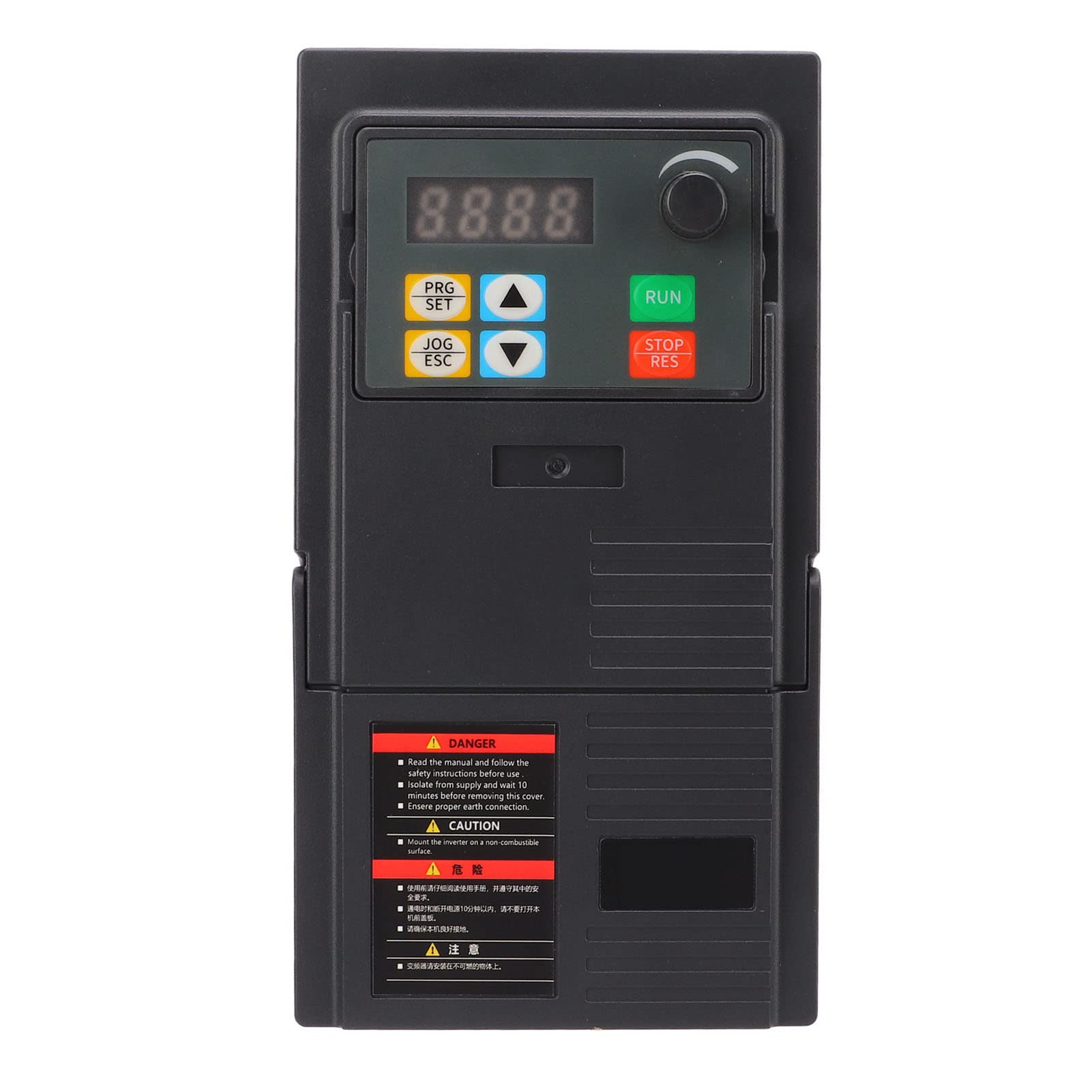 Jiawu Convertitore Vettoriale con Ingresso Trifase 380-440 V a Frequenza Variabile da 2,2 KW con, Display Digitale e unità di Frenatura Integrata