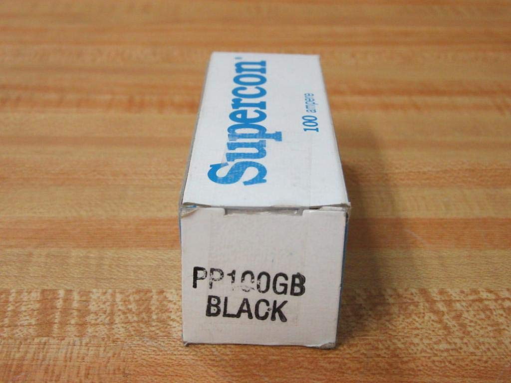 SUPERIOR ELECTRIC PP100GB TEST PLUG, PIN-PLUG, 100A, BLACK