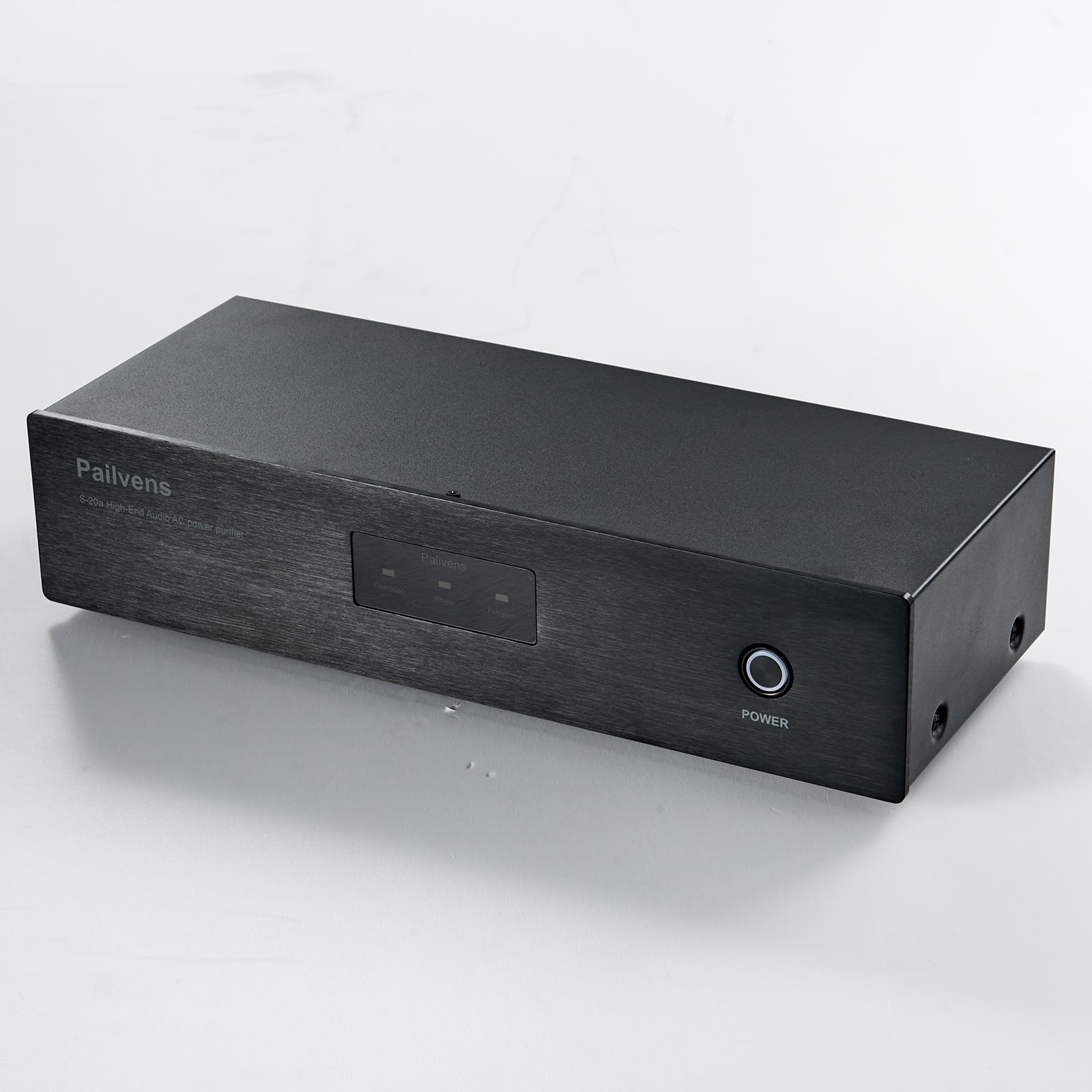 multipresa con filtro di rete HiFi con ampio display LCD, S20B | presa con filtro antidisturbo a 6 vie con protezione da sovratensione, protezione del carico fino a 15 A