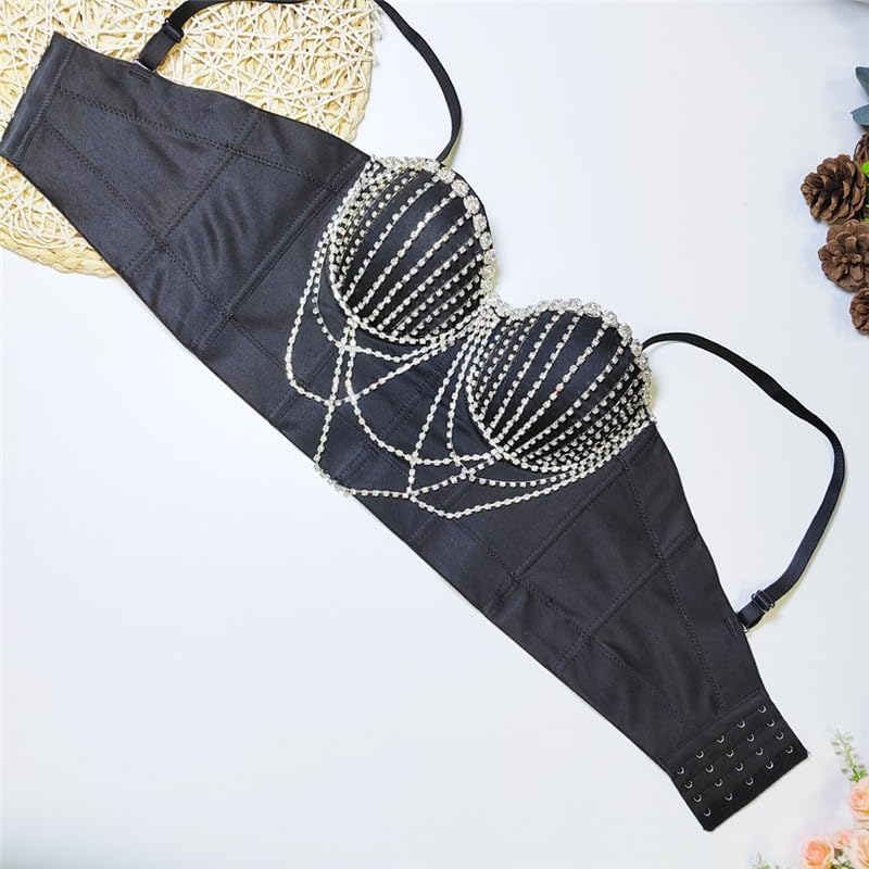 Chest Chain Tassel Fishbone Bra Outer Wear Waist Beading Ladies Tube Top Underwear