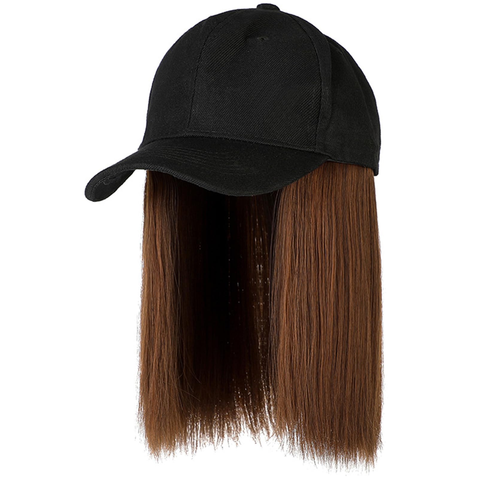 Short Straight Hair Wig with Cap