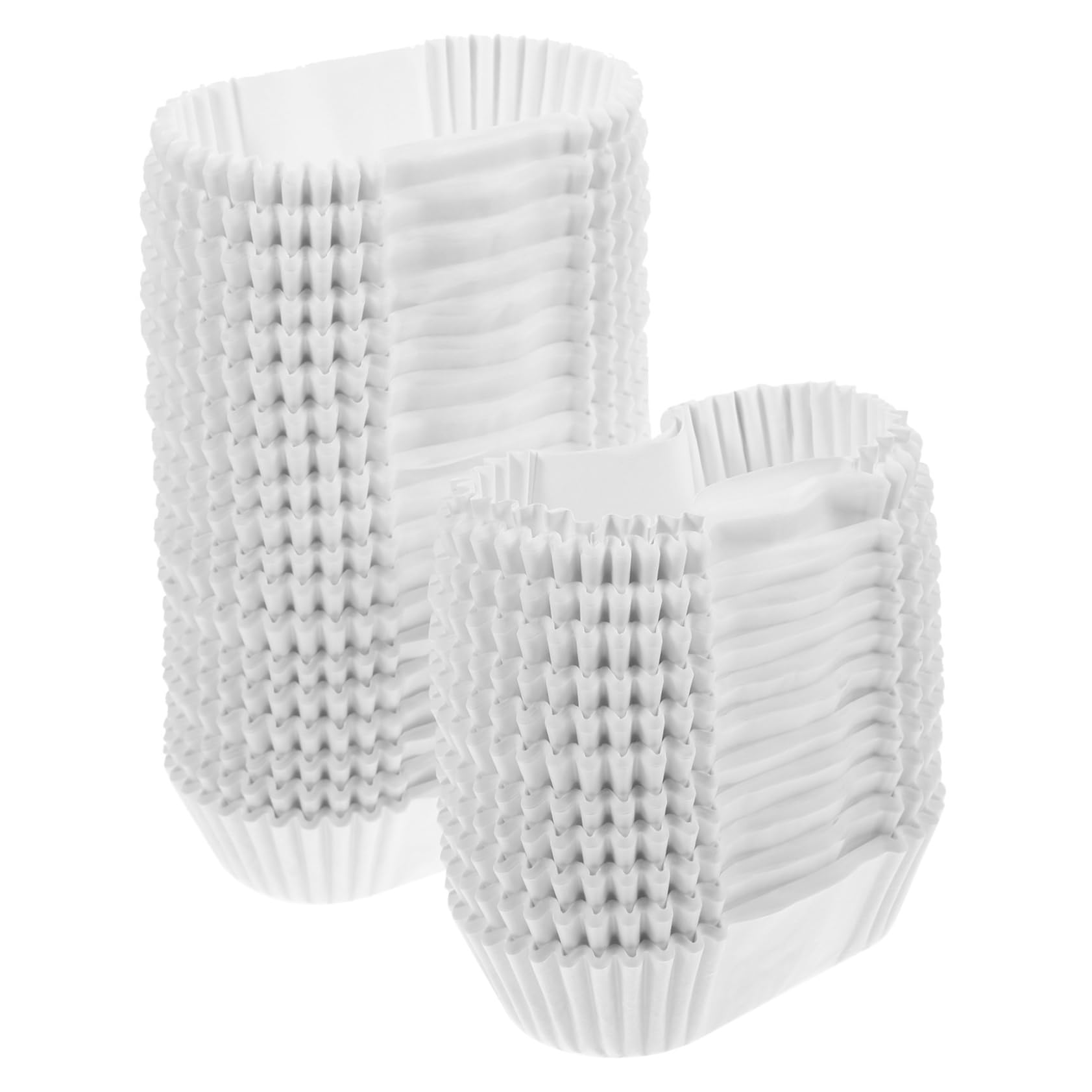 PRETYZOOM 4 Stück Backförmchen aus Papier Muffinförmchen luftdichter Cupcake-Behälter Ovales Papierbackboot hochzeitsdeko hochzeitsdeco Ovaler Kuchen-Pappbecher brot papier fach Weiß