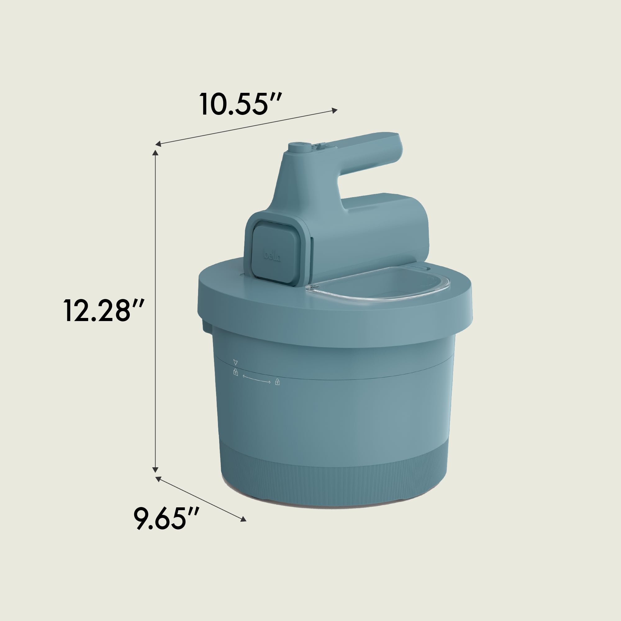 bella 3.5 Qt Hand & Stand Mixer, 2 in 1 Electric Mixer with Bowl, Surf view 7