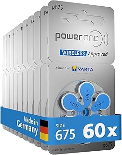 Piles Sans Mercure Varta Powerone 675 – Paquet de 60 - Taille 675