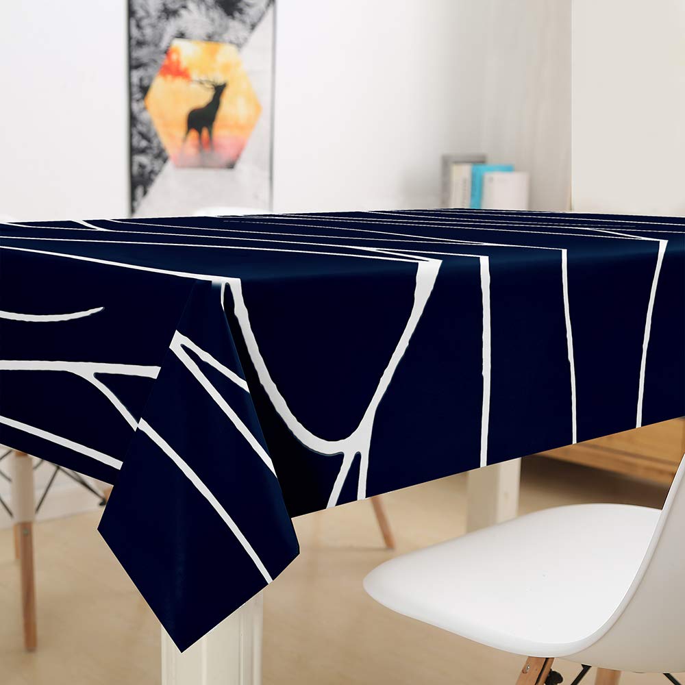 FANSU Nappe Rectangulaire, Cuisine 3D Abstrait Nappe De Table Imperméable Anti Tache Résistant Lavable Et Facile D?Entretien Nappe Pour Restaurant Jardin Décoration (Arc En Ciel,140x140cm