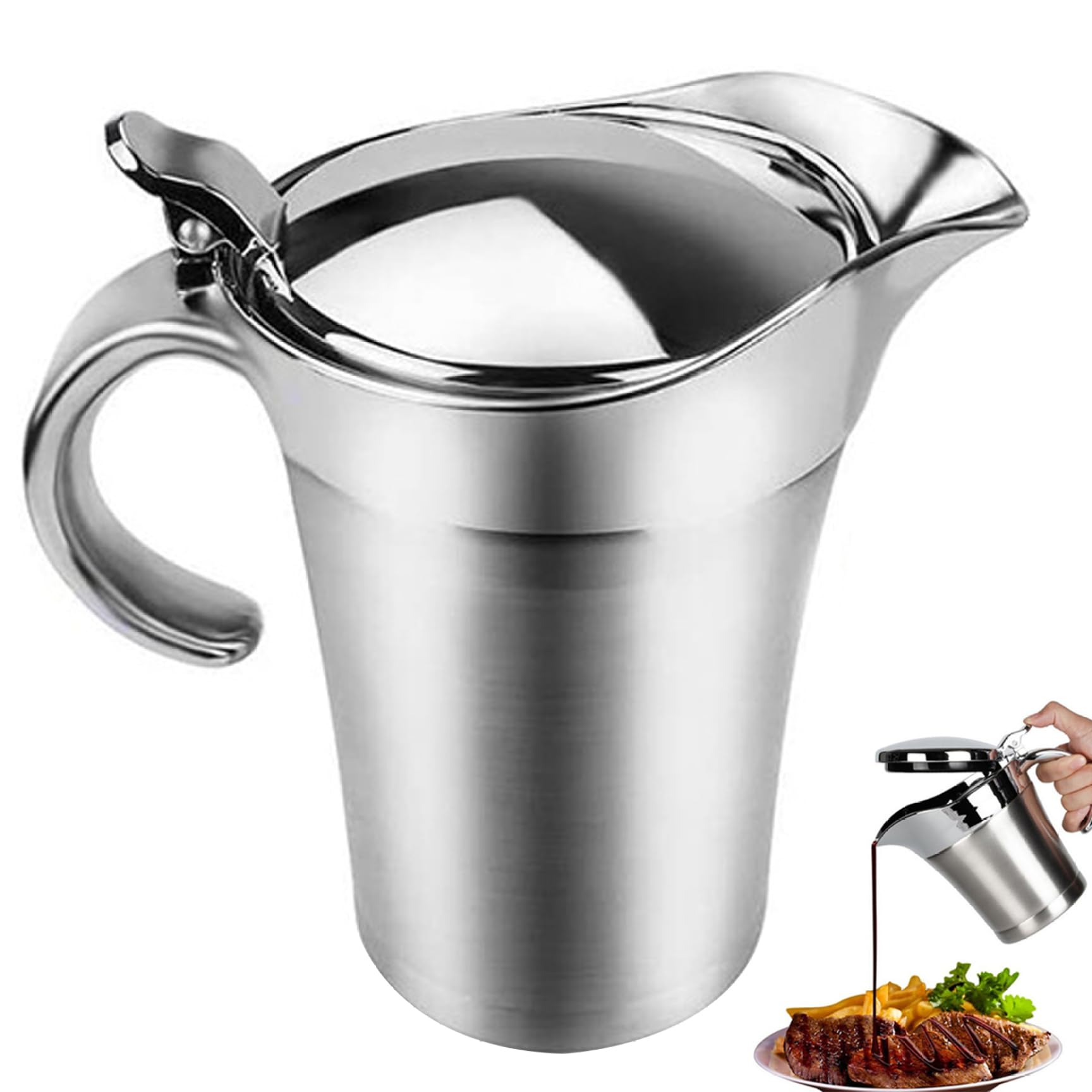 Bol de sauce avec poignée élégant idéal pour vos repas de famille et fêtes