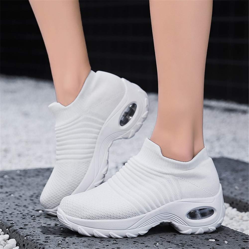 Hitmars Scarpe Ginnastica Donna Sneakers Running Camminata Corsa Basse Air Traspiranti Sportive Nero Blu Rosa Cachi Bianca Taglia 35-44