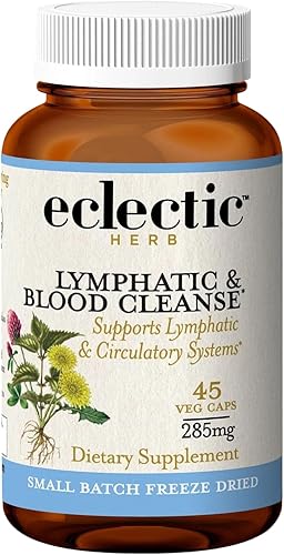 Eclectic Herb Linphatic & Blood Cleanse Liofilizadas frescas, hierbas enteras, concentradas naturalmente 45 unidades Eclectic Herb Linphatic & Blood Cleanse Liofilizadas frescas, hierbas enteras, concentradas naturalmente 45 unidades