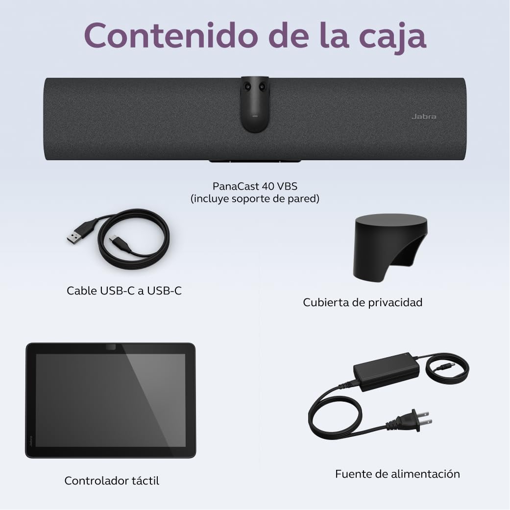 Jabra PanaCast 40 VBS・Cámara de Conferencia (Controlador táctil PanaCast 40 VBS・) (8720-231)