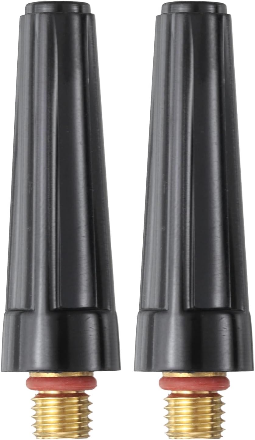 HARFINGTON 2pcs TIG Back Cap 41V35 Fit Welding Torch WP-9, WP-20, WP-25 Long Back Cap for TIG Torch Part Accessory Replacement Part
