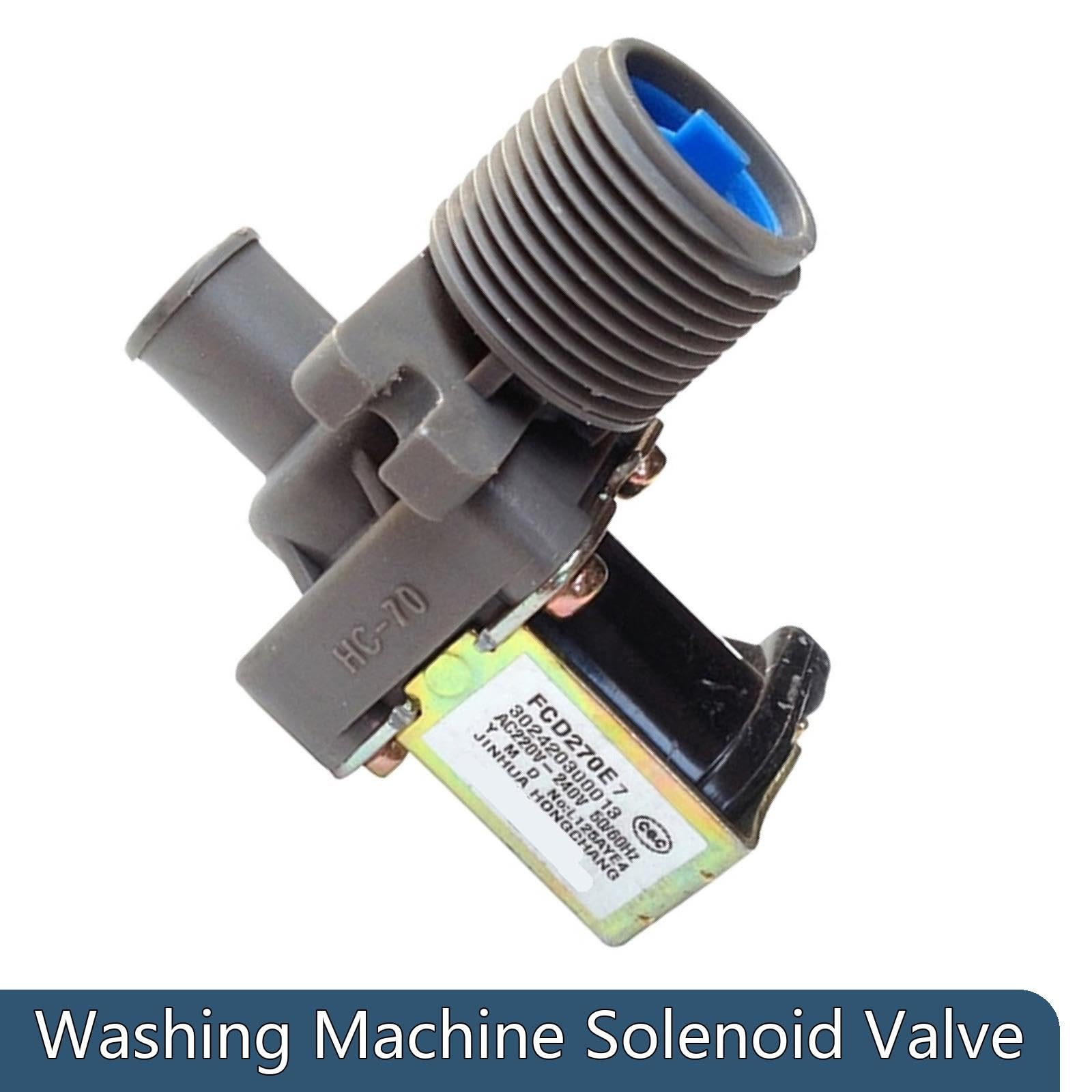 Válvula Solenoide De Entrada De Agua, Compatible Con Midea, FCD270E7 AC220V-240V 50 / 60Hz, Accesorios for Lavadora, Válvula Dispensadora