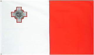 stormflag Malta Flags 3x5ft(90cmx150cm) Polyester pongee 90g with Eyelets and Double Stitched