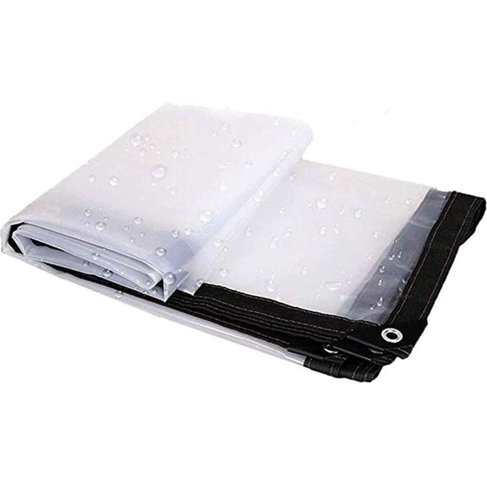 Lona impermeable transparente de polietileno para acampar y proteger tu jardín