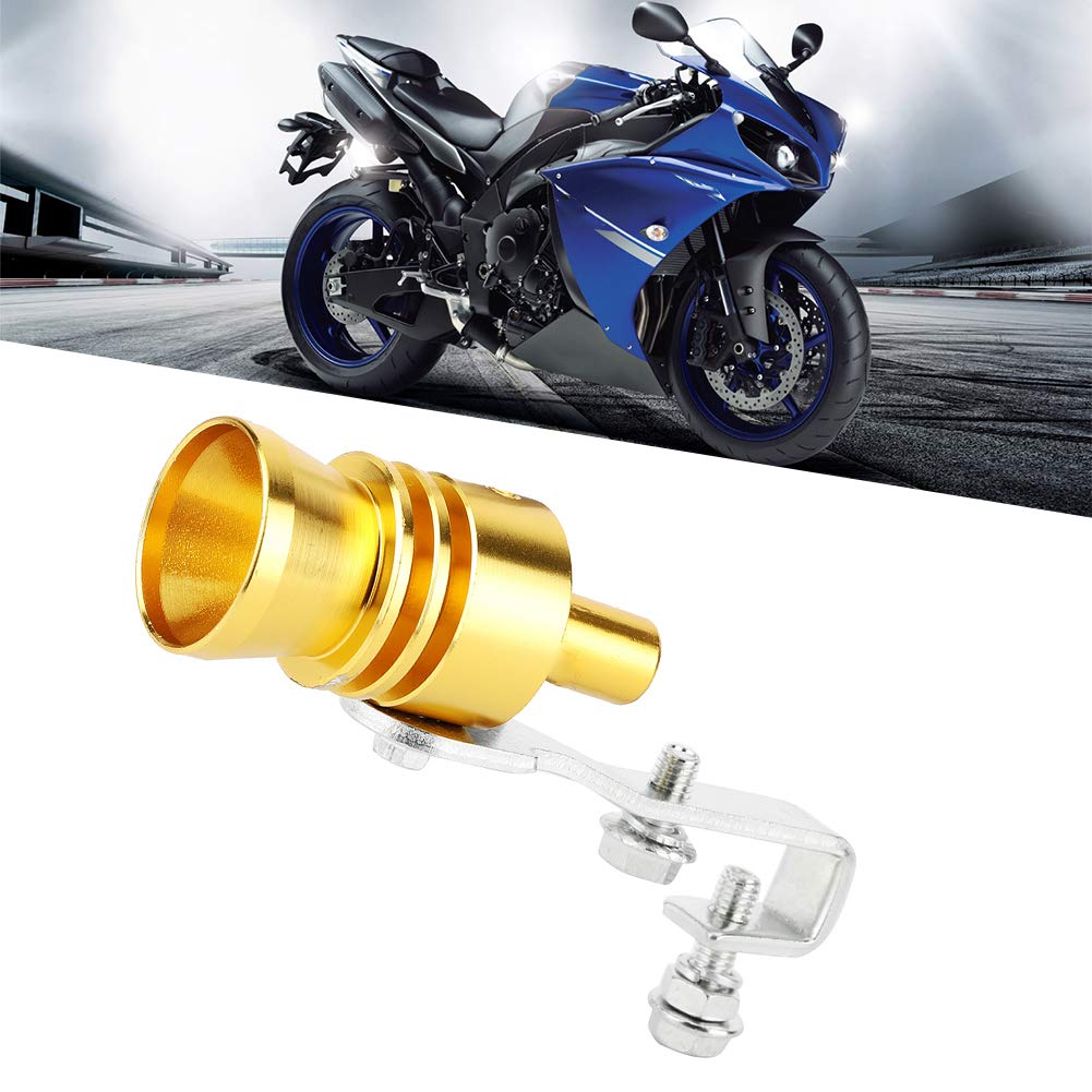 Tbest Turbo Sirena, Turbina Auto Fischio Tubo di Scarico Altoparlante Auto Turbo Suono Tubo di Scarico Tubo di Scarico Forte Fischio Modificato Auto Motor Accessori Auto (oro)