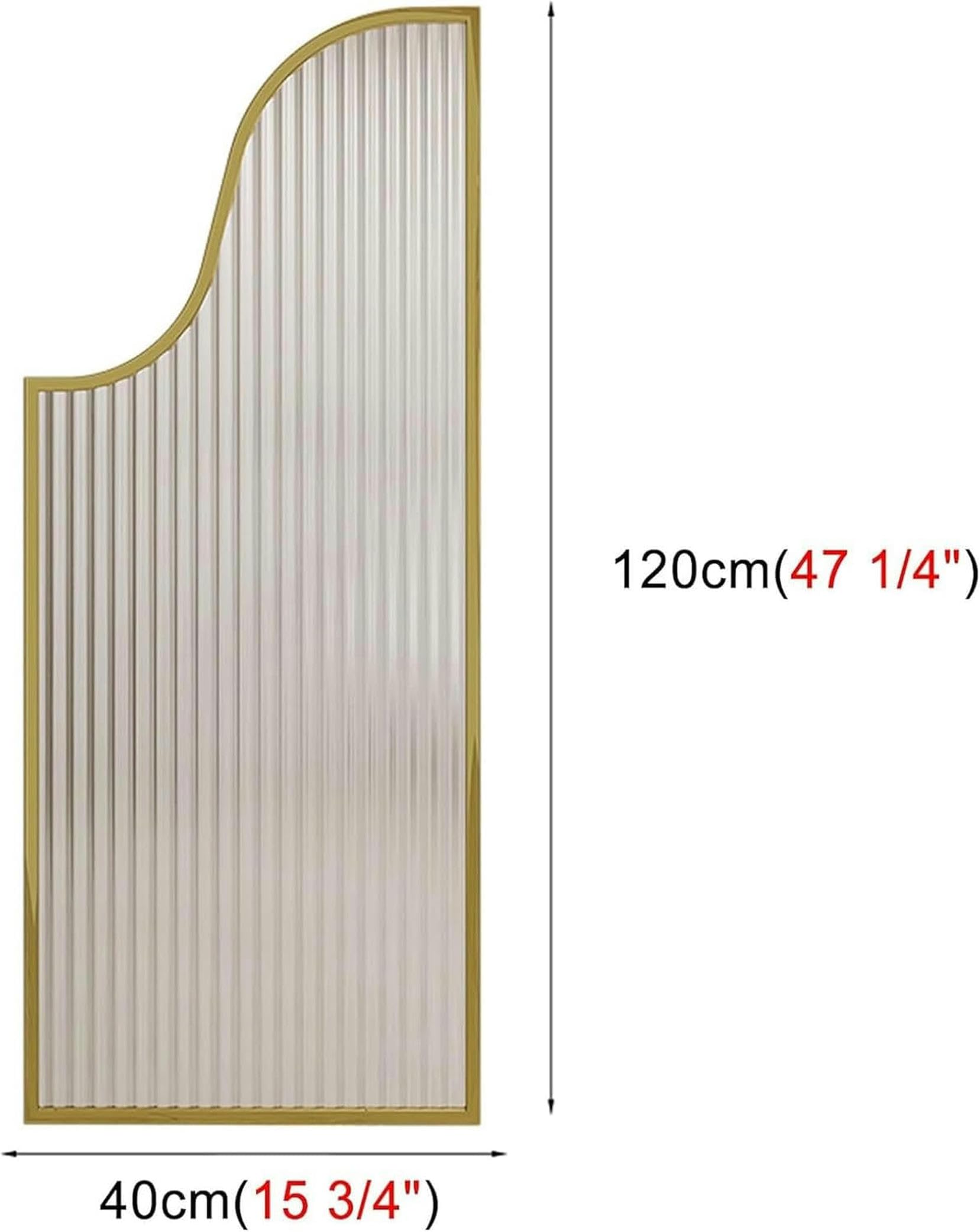 Cloison de Toilette avec urinoir et Cadre en métal Noir ou doré, Verre trempé pour préserver l'intimité~/