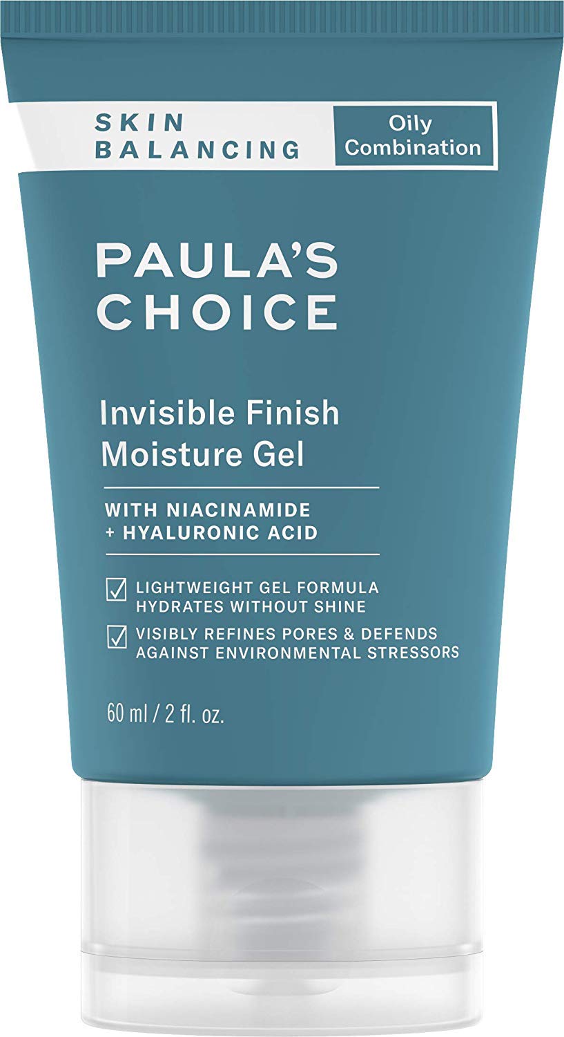Paula’s Choice SKIN BALANCING Invisible Finish Gel Moisturizer with Niacinamide & Hyaluronic Acid, Large Pores & Oily Skin, 2 Ounce. PACKAGING MAY VARY. Paula’s Choice SKIN BALANCING Invisible Finish Gel Moisturizer with Niacinamide & Hyaluronic Acid, Large Pores & Oily Skin, 2 Ounce. PACKAGING MAY VARY.