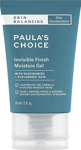 Paula's Choice Skin Balance - Gel hidratante con acabado invisible con niacinamida y ácido hialurónico, poros grandes y piel grasa, 2 onzas. El