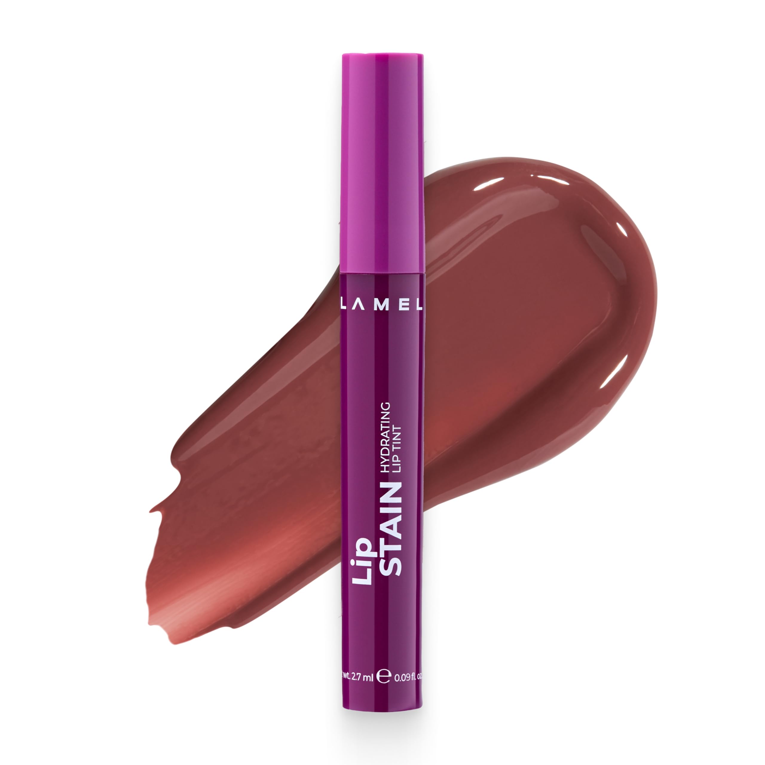 Lamel Long Lasting Lip Stain – 2-in-1 Tinted Lip Gloss, (Passion) Passion 02