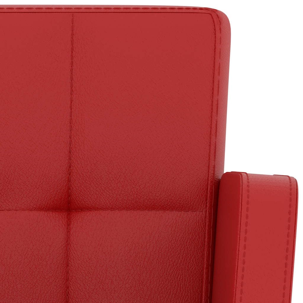 Juego de 2 taburetes de bar de piel sintética, altura regulable, giratorio, con muelle de gas, estructura de acero cromado, reposapiés y respaldo para cocina, comedor, bar