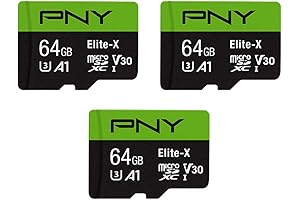 PNY Elite-X Premium 64GB microSDXC Flash Memory Card 3-Pack: A Storage Solution for 4K Capture