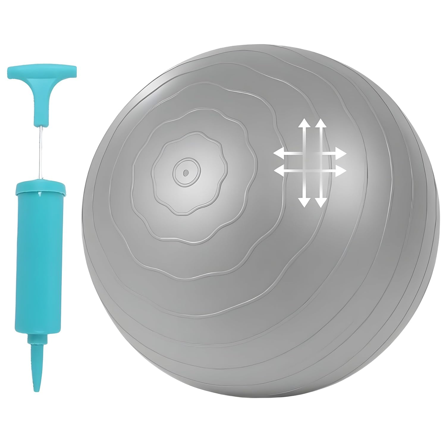 Ash & Roh Anti-Burst Exercise Gym Ball for Yoga, Pilates, Balance & Stability Training, Durable Exercise Ball with Textured Grip, Ideal for Home Gym, Office, Pregnancy, and Physical Therapy-image-28