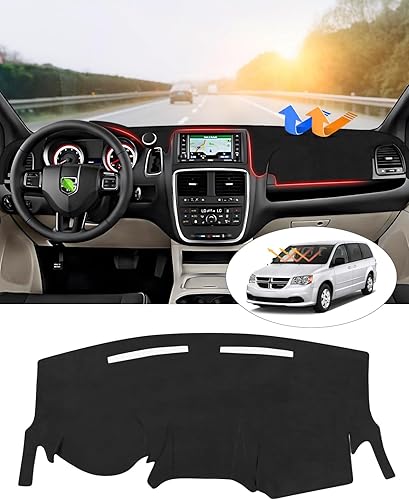 CARTIST Cubierta de salpicadero personalizada para Dodge Grand Caravan 2011-2020 Chrysler Town Country 2011-2016, accesorios para salpicadero,