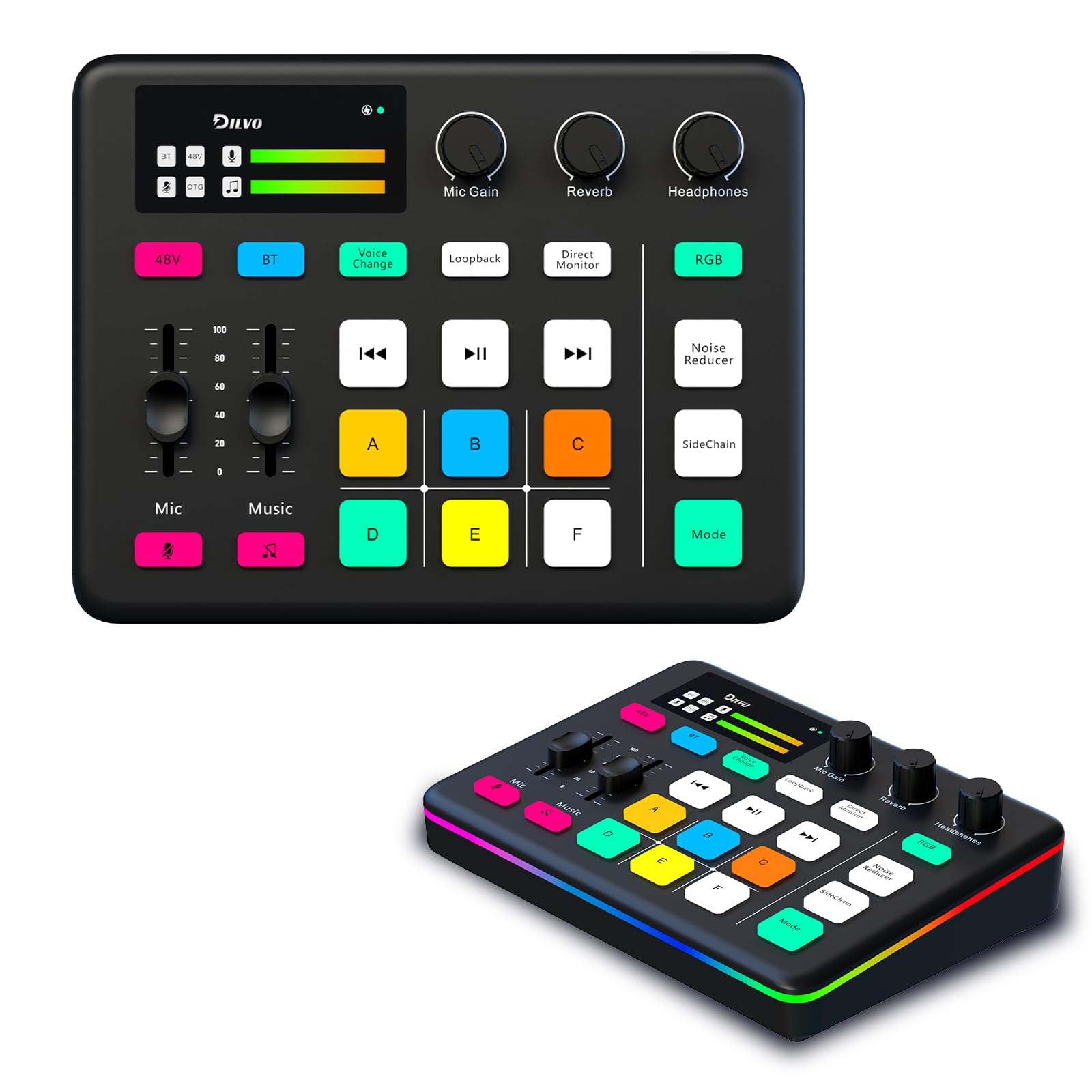 Amazon.co.jp: [DILVO] ゲーミング オーディオ ミキサー オーディオ