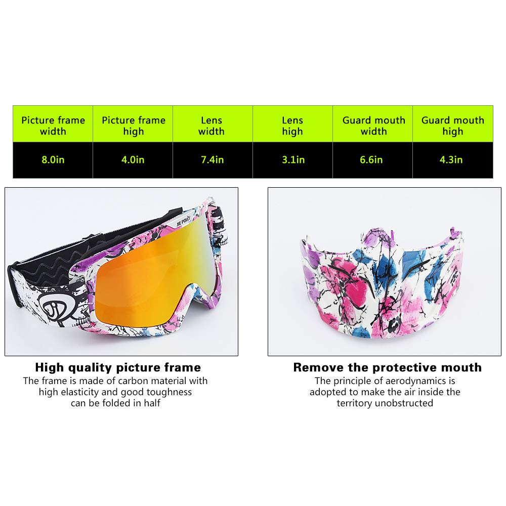 Occhiali Sportivi Con Maschera E Filtro Rimovibili - Argento, Anti-UV, Antigraffio - Per Moto, Sci, Ciclismo, Outdoor - Foto 2