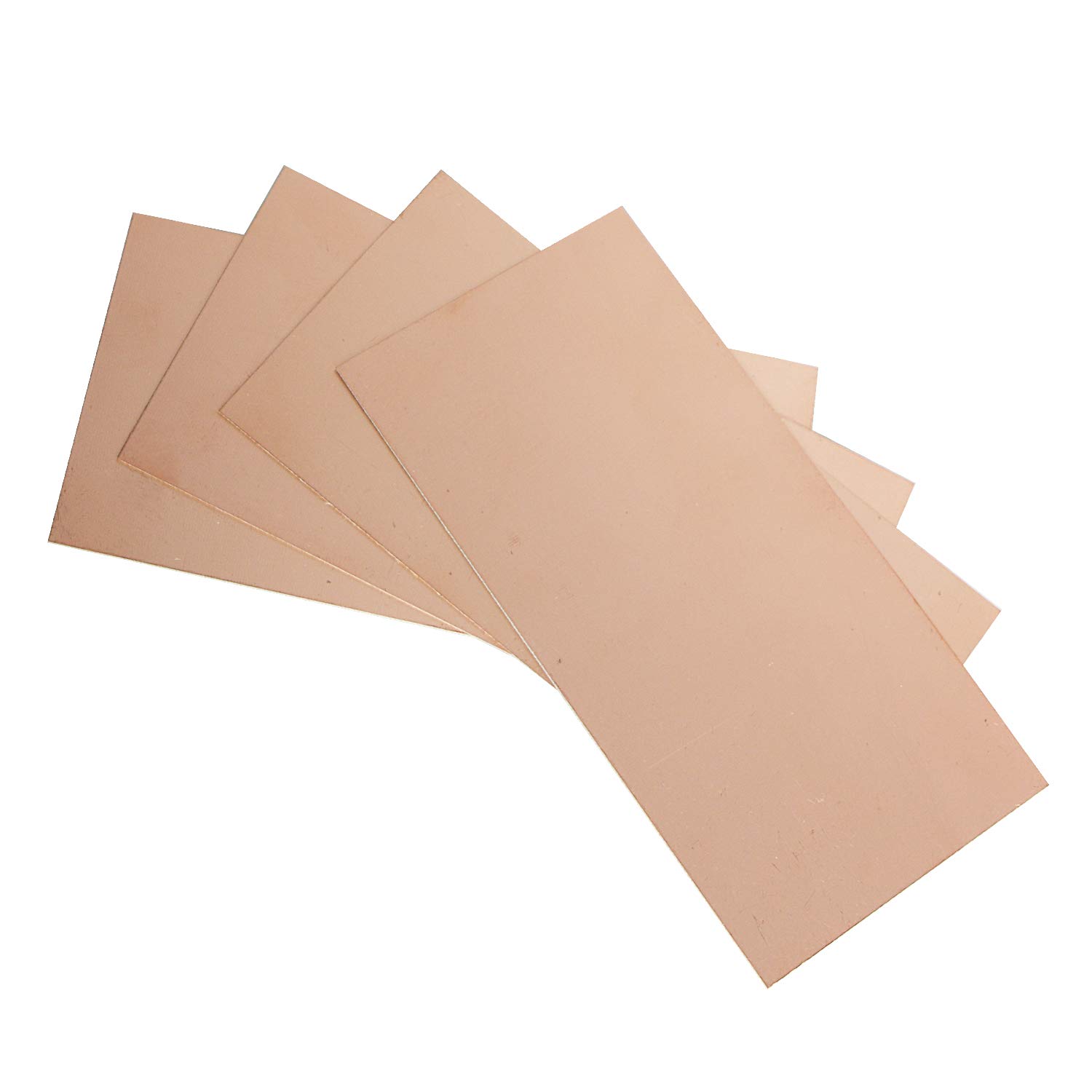 Aoje-Link Double Sided Copper Clad PCB Laminate Circuit Board, FR-4 Glass Fiber, 200 x 100 x 1.5mm, 5pcs, Red copper - Image 3
